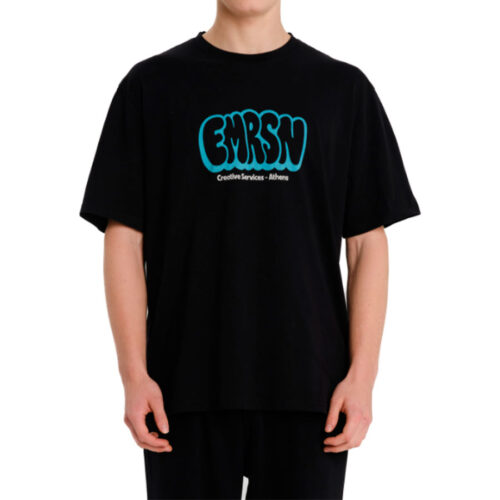 Emerson Ανδρικό T-shirt Κοντομάνικo Χρώμα Μαύρο Men's S/S T-Shirt 261.EM33.05- Black
