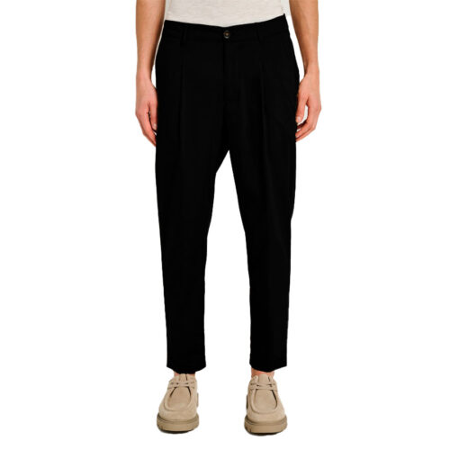 Ανδρικό Παντελόνι Υφασμάτινο STAFF Χρώμα Μαύρο Davide Man Pant 60-114.055 -Black