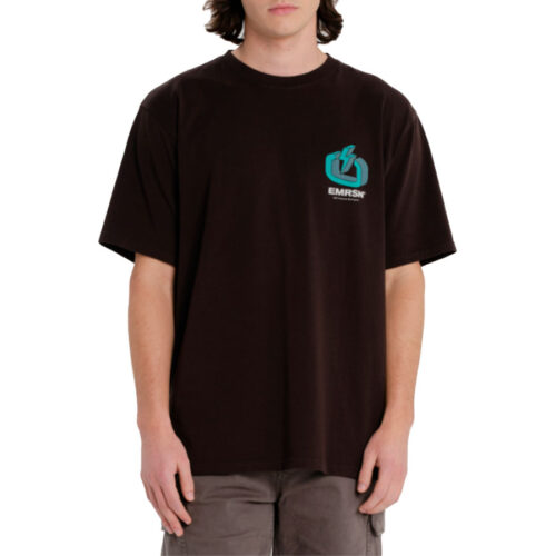 Emerson Ανδρικό T-shirt Κοντομάνικo Χρώμα Καφέ Men's S/S T-Shirt 261.EM33.08- Coffee Brown
