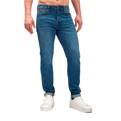Ανδρικό Παντελόνι Τζιν Blue Craft  ELTON 126 Χρώμα Μπλε Elton 126- Medium Wash Blue