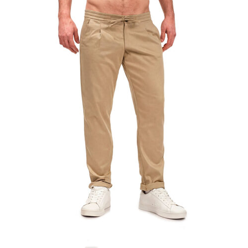 Ανδρικό Υφασμάτινο Παντελόνι Blue Craft  Χρώμα Μπεζ Loose EMINEM 126- Safari