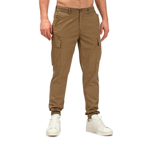 Ανδρικό Παντελόνι Blue Craft με Λάστιχο Cargo Χρώμα Χακί Hendrix CRP 126- Khaki