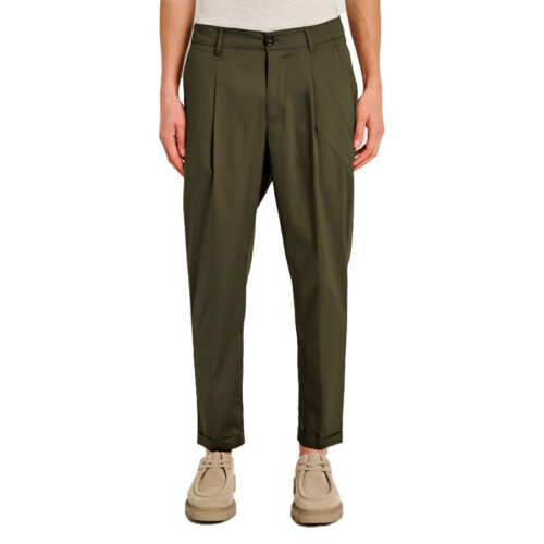 Ανδρικό Παντελόνι Υφασμάτινο STAFF Χρώμα Χακί Davide Man Pant 60-114.055 -Khaki