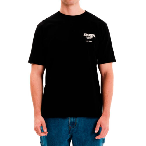 Emerson Ανδρικό T-shirt Κοντομάνικo Χρώμα Μαύρο Men's S/S T-Shirt 252.EM33.24- Black