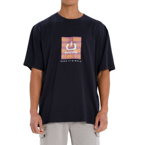 Emerson Ανδρικό T-shirt Κοντομάνικo Χρώμα Σκούρο Μπλε Men's S/S T-Shirt 261.EM33.39- D. Navy