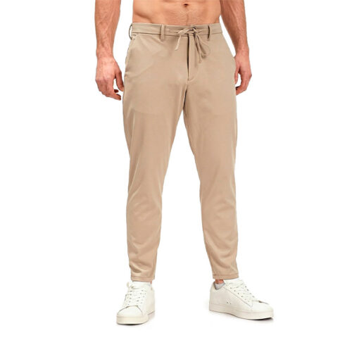 Ανδρικό Υφασμάτινο Παντελόνι Blue Craft Με Κορδόνι Χρώμα Μπεζ Loose NORIBU 126- Beige