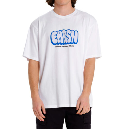 Emerson Ανδρικό T-shirt Κοντομάνικo Χρώμα Λευκό Men's S/S T-Shirt 261.EM33.05- White