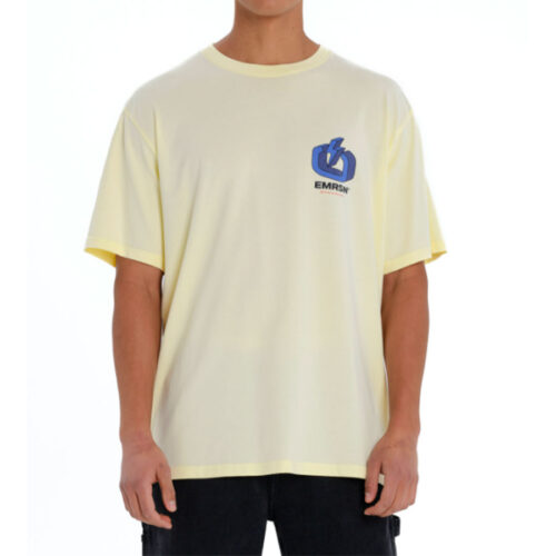 Emerson Ανδρικό T-shirt Κοντομάνικo Χρώμα Κίτρινο Men's S/S T-Shirt 261.EM33.08- Pale Yellow