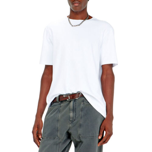 DIESEL ΑΝΔΡΙΚΟ T-SHIRT Χρώμα Λευκό T-ADJUST-AA2 T-SHIRT A24072 0CJCU 100-WHITE