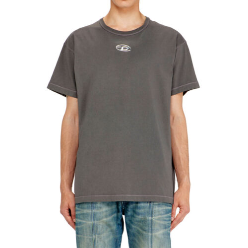 DIESEL ΑΝΔΡΙΚΟ T-SHIRT Χρώμα Καφέ T-NORM-IOD T-SHIRT A20297 0JMBB 96H-Dark Brown