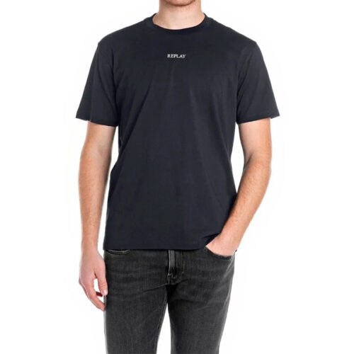 Replay Ανδρικό T-SHIRT Xρώμα Μπλε Σκούρο M3098 .000.2660.067- Night Blue