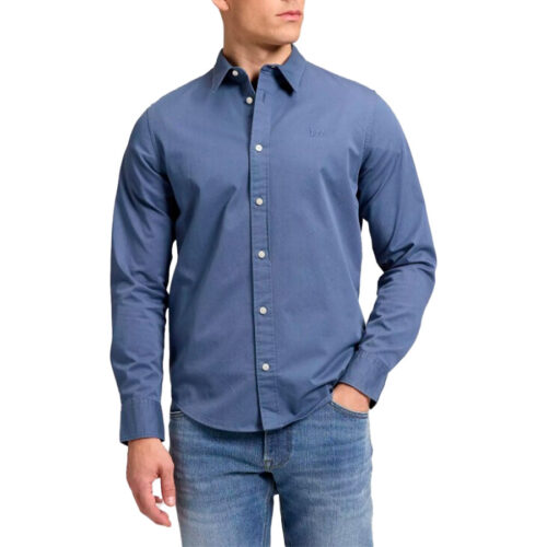 LEE ΑΝΔΡΙΚΟ  ΠΟΥΚΑΜΙΣΟ Μπλε LEE SHIRT Bearing Sea 112386413- Blue