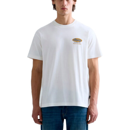 Replay Ανδρικό T-SHIRT Xρώμα Λευκό M12BE.000.004.00QMJ- C05Z White