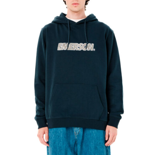 Ανδρικό Φούτερ με κουκούλα Χρώμα Πετρόλ Emerson Men's Logo Pullover Hoodie 262.EM20.12- PETROL