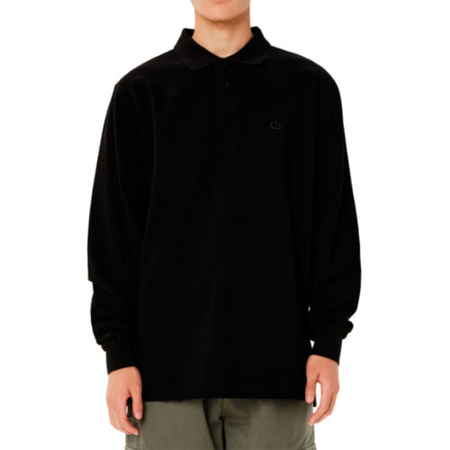 Ανδρική Μπλούζα Polo Μακρυμάνικη Χρώμα Μαύρο Emerson Men's L/S Polo 262.EM35.01- Black
