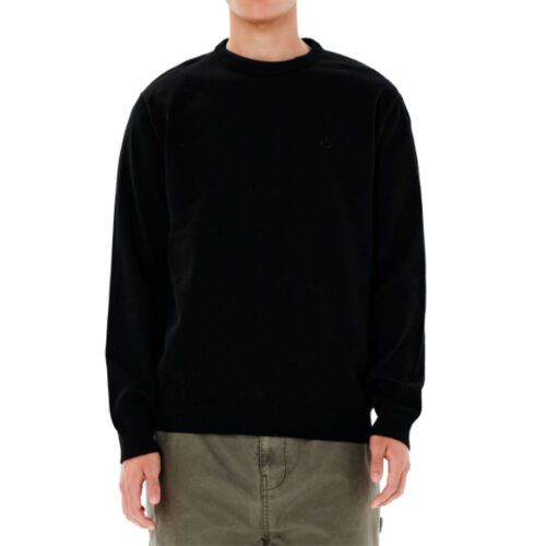 Ανδρική Μπλούζα Λεπτή Πλεκτή  Χρώμα Μαύρο Emerson Men's Classic Knit Sweater 262.EM70.90-Black