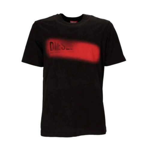 DIESEL ΑΝΔΡΙΚΟ T-SHIRT Χρώμα ΜΑΥΡΟ T-ADJUST-AA5 T-SHIRT A25121 OQIAM 9XX-BLACK