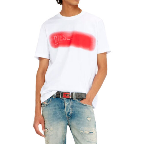DIESEL ΑΝΔΡΙΚΟ T-SHIRT Χρώμα ΛΕΥΚΟ T-ADJUST-AA5 T-SHIRT A25121 OQIAM 100- White