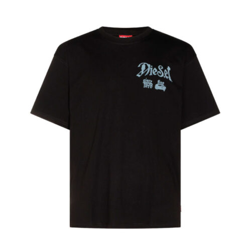 DIESEL ΑΝΔΡΙΚΟ T-SHIRT Χρώμα ΜΑΥΡΟ T-BOXT-AA2 T-SHIRT A22244 OQIAM 9XX- BLACK