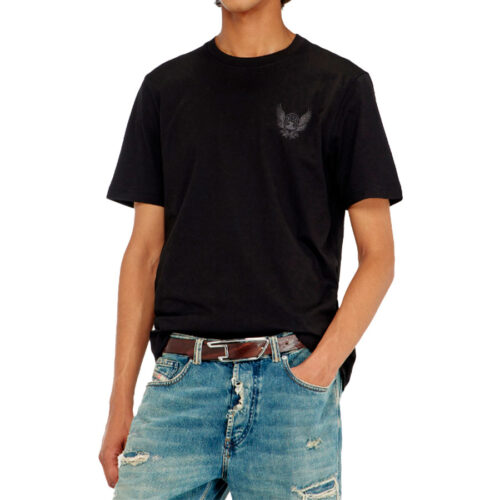DIESEL ΑΝΔΡΙΚΟ T-SHIRT Χρώμα Μαύρο T-BOXT-AA2 T-SHIRT A25127 OQIAM- Black