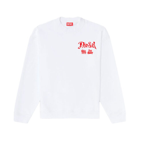 DIESEL ΑΝΔΡΙΚΟ ΦΟΥΤΕΡ ΧΡΩΜΑ ΛΕΥΚΟ S- BOXT- AA2 SWEATSHIRT A23003- 0EFBU-100 WHITE