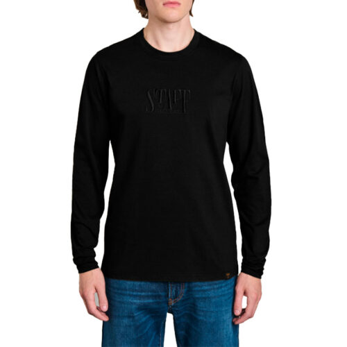 Ανδρική Μπλούζα Μακρυμάνικη STAFF Χρώμα Μαύρο Devon Man Long Sleeve 64-302.056 -Black