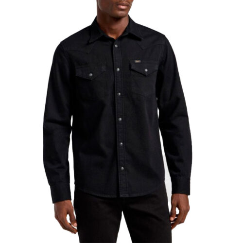 LEE ΑΝΔΡΙΚΟ Τζιν ΠΟΥΚΑΜΙΣΟ REGULAR WESTERN BLACK 112363913- Black