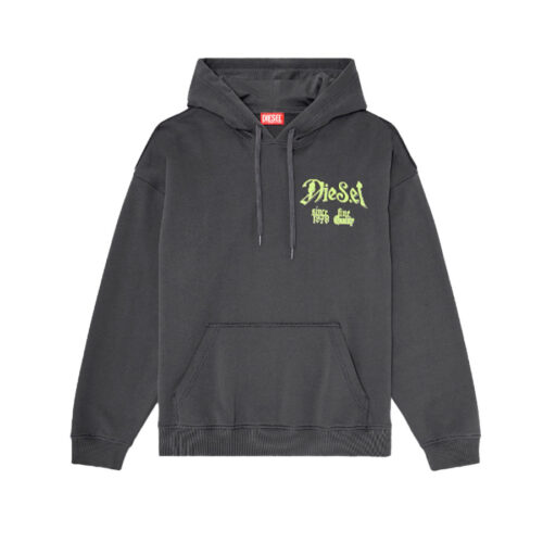 DIESEL ΑΝΔΡΙΚΟ ΦΟΥΤΕΡ ΜΕ ΚΟΥΚΟΥΛΑ ΧΡΩΜΑ ΓΚΡΙ S- BOX HOOD- AA2 SWEATSHIRT A22896- 0EFBU-99J GREY