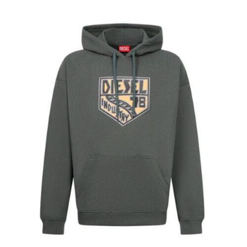 DIESEL ΑΝΔΡΙΚΟ ΦΟΥΤΕΡ ΜΕ ΚΟΥΚΟΥΛΑ ΧΡΩΜΑ ΧΑΚΙ S- BOXT- AA4 SWEATSHIRT A23696- 0HPAI-5KQ KHAKI