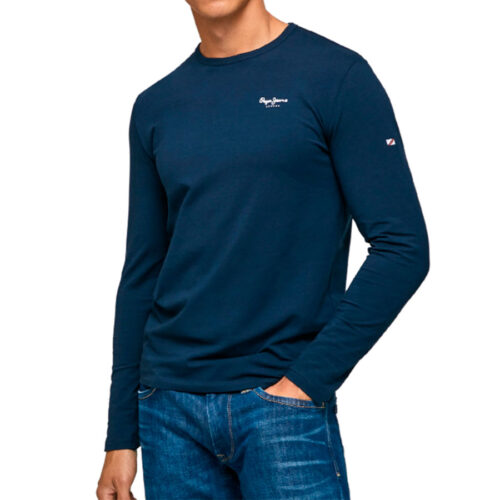 ΑΝΔΡΙΚΗ ΜΑΚΡYMANIKH PEPE JEANS ΧΡΩΜΑ ΜΠΛΕ ΣΚΟΥΡΟ NOS DROP 2A ORIGINAL BASIC 2 LONG PM508211- Navy 595