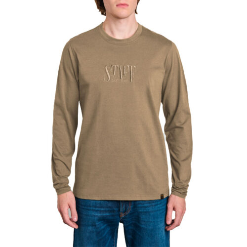 Ανδρική Μπλούζα Μακρυμάνικη STAFF Χρώμα Ταμπά Devon Man Long Sleeve 64-302.056 -Taupe