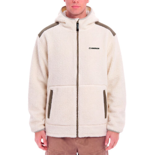 Emerson Ανδρικό Fleece Μπουφάν Men's Full Zip Sherpa 262.EM290.43- Off White